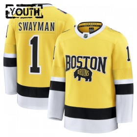 Maillot de Hockey Boston Bruins Fanatics NHL Stadium Series Premium Jeremy Swayman 2025-26 Gold - Enfant