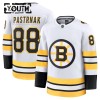 Maillot de Hockey Boston Bruins Fanatics Premium David Pastrnak 2025-26 Blanc Extérieur - Enfant