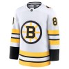 Maillot de Hockey Boston Bruins Fanatics Premium David Pastrnak 2025-26 Blanc Extérieur - Homme