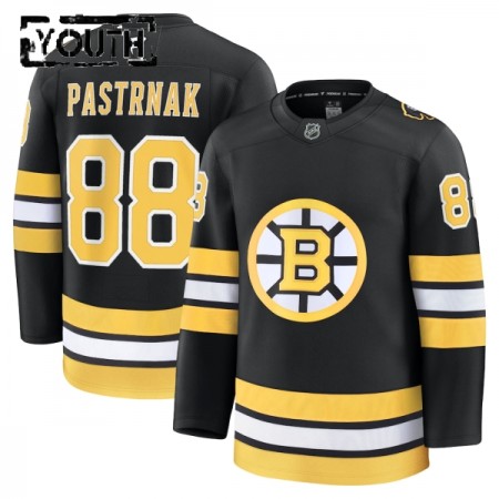 Maillot de Hockey Boston Bruins Fanatics Premium David Pastrnak 2025-26 Noir Domicile - Enfant