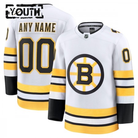 Maillot de Hockey Boston Bruins Personnaliser Fanatics Premium 2025-26 Blanc Extérieur - Enfant