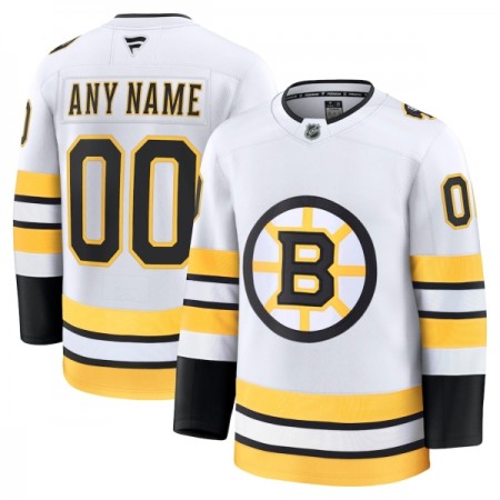 Maillot de Hockey Boston Bruins Personnaliser Fanatics Premium 2025-26 Blanc Extérieur - Homme