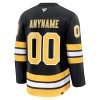 Maillot de Hockey Boston Bruins Personnaliser Fanatics Premium 2025-26 Noir Domicile - Homme