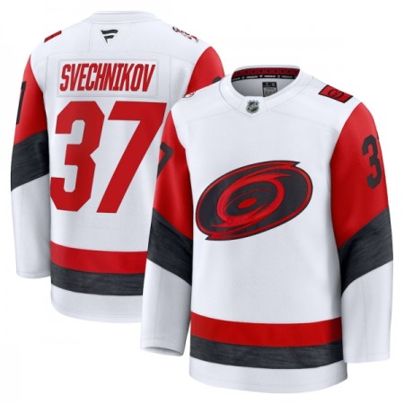 Maillot de Hockey Carolina Hurricanes Fanatics Premium Andrei Svechnikov 2025-26 Blanc Extérieur - Homme