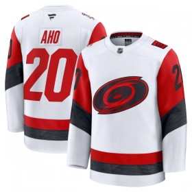 Maillot de Hockey Carolina Hurricanes Fanatics Premium Sebastian Aho 2025-26 Blanc Extérieur - Homme