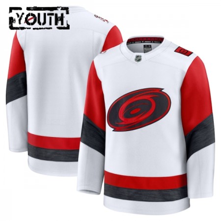 Maillot de Hockey Carolina Hurricanes Personnaliser Fanatics Premium 2025-26 Blanc Extérieur - Enfant