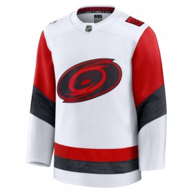 Maillot de Hockey Carolina Hurricanes Personnaliser Fanatics Premium 2025-26 Blanc Extérieur - Homme
