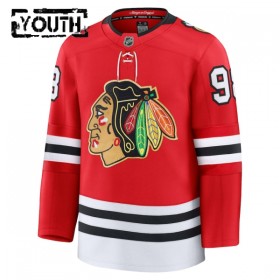 Maillot de Hockey Chicago Blackhawks Fanatics Centennial Premium Connor Bedard 2025-26 Rouge - Enfant