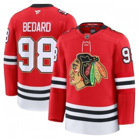 Maillot de Hockey Chicago Blackhawks Fanatics Centennial Premium Connor Bedard 2025-26 Rouge - Homme