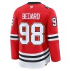 Maillot de Hockey Chicago Blackhawks Fanatics Centennial Premium Connor Bedard 2025-26 Rouge - Homme