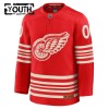 Maillot de Hockey Detroit Red Wings Personnaliser Fanatics Centennial Premium 2025-26 Rouge - Enfant