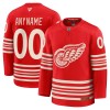 Maillot de Hockey Detroit Red Wings Personnaliser Fanatics Centennial Premium 2025-26 Rouge - Homme