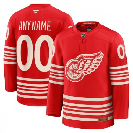 Maillot de Hockey Detroit Red Wings Personnaliser Fanatics Centennial Premium 2025-26 Rouge - Homme