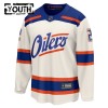 Maillot de Hockey Edmonton Oilers Fanatics Premium Evan Bouchard 2025-26 Blanc Troisième - Enfant