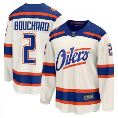 Maillot de Hockey Edmonton Oilers Fanatics Premium Evan Bouchard 2025-26 Blanc Troisième - Homme Maillot de Hockey Edmonton Oilers Fanatics Premium Evan Bouchard 2025-26 Blanc Troisième - Homme