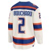 Maillot de Hockey Edmonton Oilers Fanatics Premium Evan Bouchard 2025-26 Blanc Troisième - Homme
