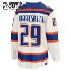 Maillot de Hockey Edmonton Oilers Fanatics Premium Leon Draisaitl 2025-26 Blanc Troisième - Enfant