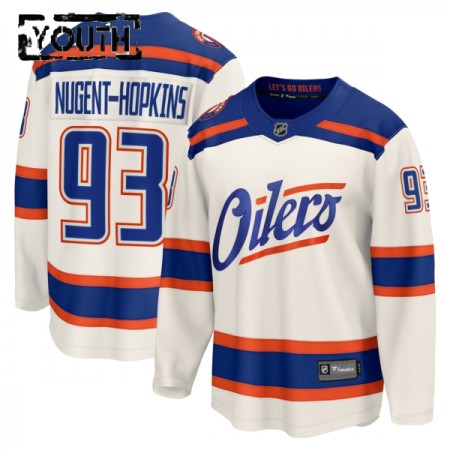 Maillot de Hockey Edmonton Oilers Fanatics Premium Ryan Nugent-Hopkins 2025-26 Blanc Troisième - Enfant Maillot de Hockey Edmonton Oilers Fanatics Premium Ryan Nugent-Hopkins 2025-26 Blanc Troisième - Enfant