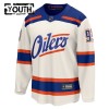 Maillot de Hockey Edmonton Oilers Fanatics Premium Ryan Nugent-Hopkins 2025-26 Blanc Troisième - Enfant