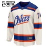 Maillot de Hockey Edmonton Oilers Fanatics Premium Stuart Skinner 2025-26 Blanc Troisième - Enfant