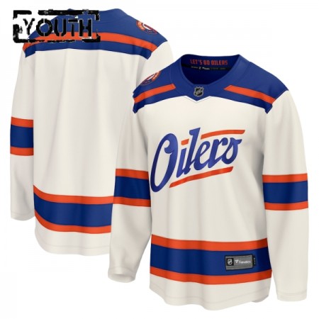 Maillot de Hockey Edmonton Oilers Personnaliser Fanatics Premium 2025-26 Blanc Troisième - Enfant Maillot de Hockey Edmonton Oilers Personnaliser Fanatics Premium 2025-26 Blanc Troisième - Enfant
