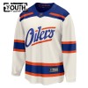 Maillot de Hockey Edmonton Oilers Personnaliser Fanatics Premium 2025-26 Blanc Troisième - Enfant