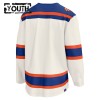 Maillot de Hockey Edmonton Oilers Personnaliser Fanatics Premium 2025-26 Blanc Troisième - Enfant