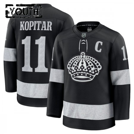 Maillot de Hockey Los Angeles Kings Fanatics Premium Anze Kopitar 2025-26 Noir Troisième - Enfant