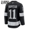 Maillot de Hockey Los Angeles Kings Fanatics Premium Anze Kopitar 2025-26 Noir Troisième - Enfant