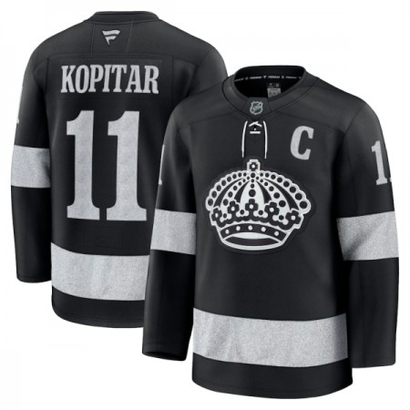 Maillot de Hockey Los Angeles Kings Fanatics Premium Anze Kopitar 2025-26 Noir Troisième - Homme