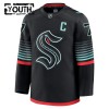 Jordan Maillot de Hockey Seattle Kraken Fanatics Premium Eberle 2025-26 Noir Troisième - Enfant