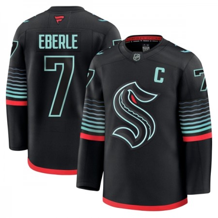 Jordan Maillot de Hockey Seattle Kraken Fanatics Premium Eberle 2025-26 Noir Troisième - Homme