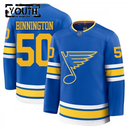 Jordan Maillot de Hockey St. Louis Blues Fanatics Premium Binnington 2025-26 Bleu Domicile - Enfant Jordan Maillot de Hockey St. Louis Blues Fanatics Premium Binnington 2025-26 Bleu Domicile - Enfant