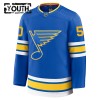 Jordan Maillot de Hockey St. Louis Blues Fanatics Premium Binnington 2025-26 Bleu Domicile - Enfant