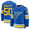 Jordan Maillot de Hockey St. Louis Blues Fanatics Premium Binnington 2025-26 Bleu Domicile - Homme