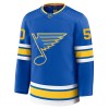 Jordan Maillot de Hockey St. Louis Blues Fanatics Premium Binnington 2025-26 Bleu Domicile - Homme
