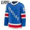 Maillot de Hockey New York Rangers Fanatics Centennial Premium Mika Zibanejad 2025-26 Bleu - Enfant