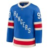 Maillot de Hockey New York Rangers Fanatics Centennial Premium Mika Zibanejad 2025-26 Bleu - Homme