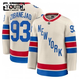 Maillot de Hockey New York Rangers Fanatics Premium Mika Zibanejad 2025-26 Blanc Winter Classic - Enfant
