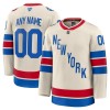 Maillot de Hockey New York Rangers Personnaliser Fanatics Premium 2025-26 Blanc Winter Classic - Homme