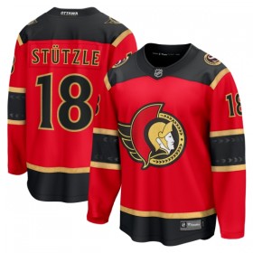Maillot de Hockey Ottawa Senators Fanatics Premium Tim Stutzle 2025-26 Rouge Troisième - Homme
