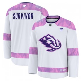 Maillot de Hockey Personnaliser Utah Hockey Club Fanatics Hockey Fights Cancer Practice Blanc - Homme