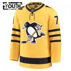 Maillot de Hockey Pittsburgh Penguins Fanatics Premium Evgeni Malkin 2025-26 Gold Troisième - Enfant