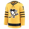 Maillot de Hockey Pittsburgh Penguins Fanatics Premium Evgeni Malkin 2025-26 Gold Troisième - Homme