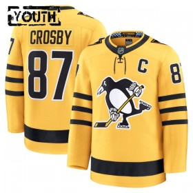Maillot de Hockey Pittsburgh Penguins Fanatics Premium Sidney Crosby 2025-26 Gold Troisième - Enfant