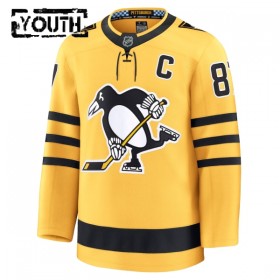 Maillot de Hockey Pittsburgh Penguins Fanatics Premium Sidney Crosby 2025-26 Gold Troisième - Enfant