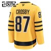 Maillot de Hockey Pittsburgh Penguins Fanatics Premium Sidney Crosby 2025-26 Gold Troisième - Enfant