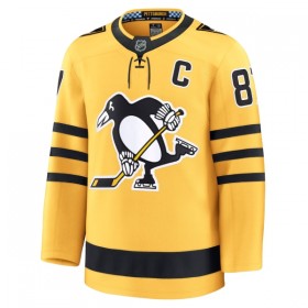 Maillot de Hockey Pittsburgh Penguins Fanatics Premium Sidney Crosby 2025-26 Gold Troisième - Homme
