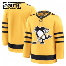 Maillot de Hockey Pittsburgh Penguins Personnaliser Fanatics Premium 2025-26 Gold Troisième - Enfant