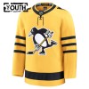 Maillot de Hockey Pittsburgh Penguins Personnaliser Fanatics Premium 2025-26 Gold Troisième - Enfant